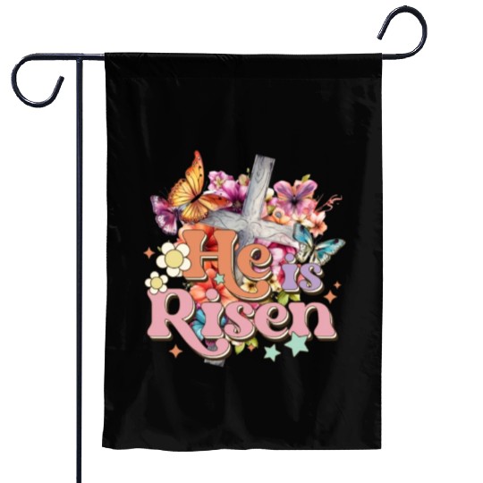 He Is Risen Christian Easter Jesus Resurrection Garden Flags