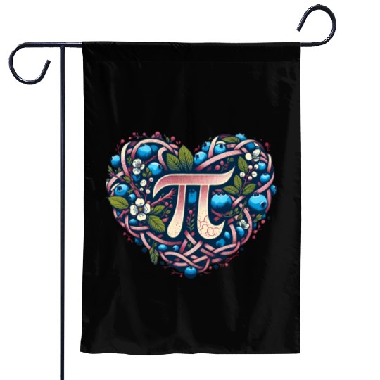 Blueberry Pi Day Garden Flags