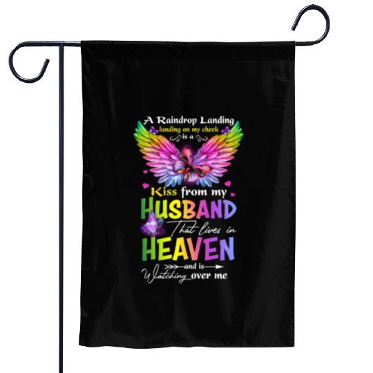 I'm Proud Wife Of The Wonderful Husband In Heaven Garden Flags