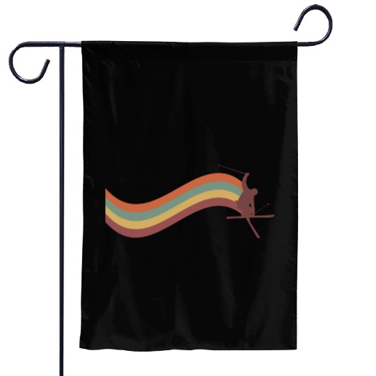 Skiing Mountains Winter sports Nature Garden Flags