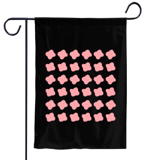 PINK SPRING FLORAL PATTERN Garden Flags
