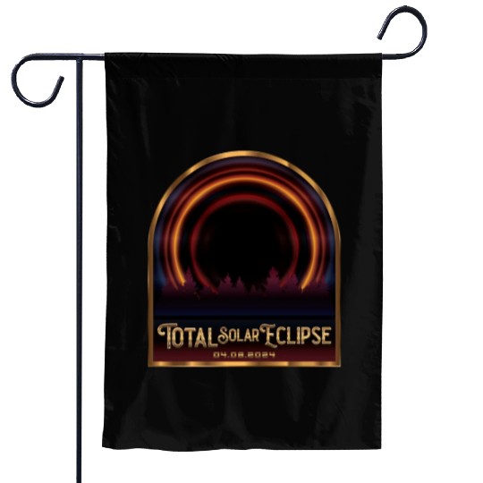 Total Solar Eclipse 2024 - Astronomy Garden Flags