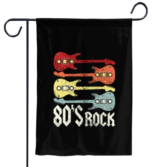 80s Rock Band Guitar Cassette Tape 1980s Garden Flags