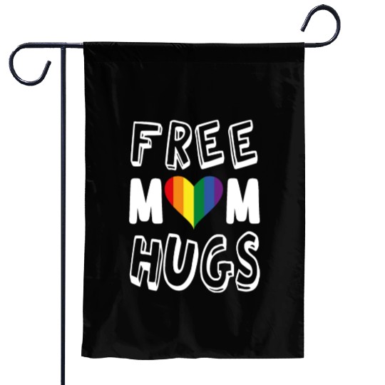 Free Mom Hugs Lesbian Garden Flags