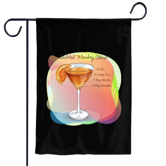 Cocktail Monkey Gland Recipe Gin Orange Juice Garden Flags