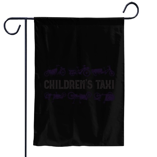 Childrens Taxi Cargo Bicycle Cargobike Garden Flags