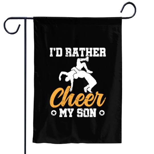 Wrestler Dad Funny Wrestling Mom Garden Flags