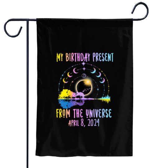 Total Solar Eclipse And Yes It's My Birthday April Garden Flags