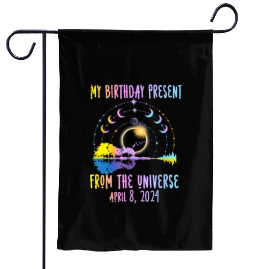 Total Solar Eclipse And Yes It's My Birthday April Garden Flags