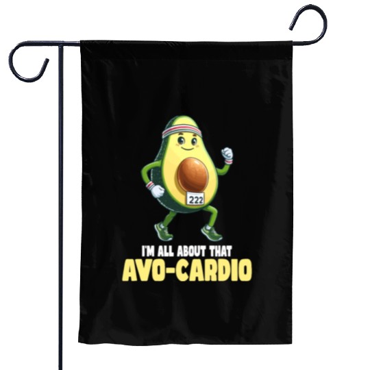 All About That Avo-Cardio Fun Run Garden Flags