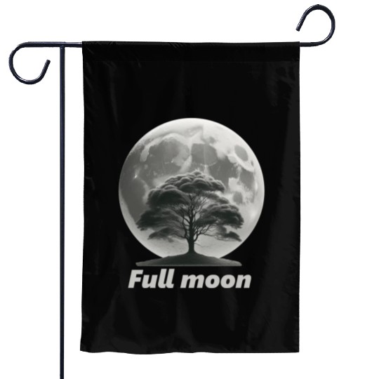 Full moon Garden Flags
