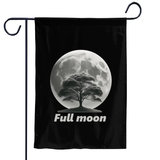 Full moon Garden Flags