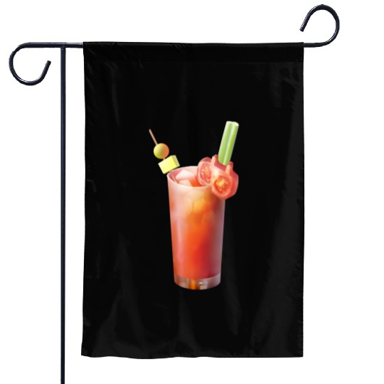 Bloody Mary Cocktail Garden Flags