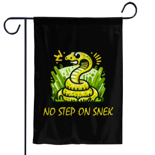 No step on snek Garden Flags