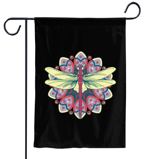 Colorful Dragonfly Nature Insects Garden Flags