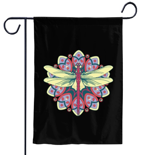 Colorful Dragonfly Nature Insects Garden Flags