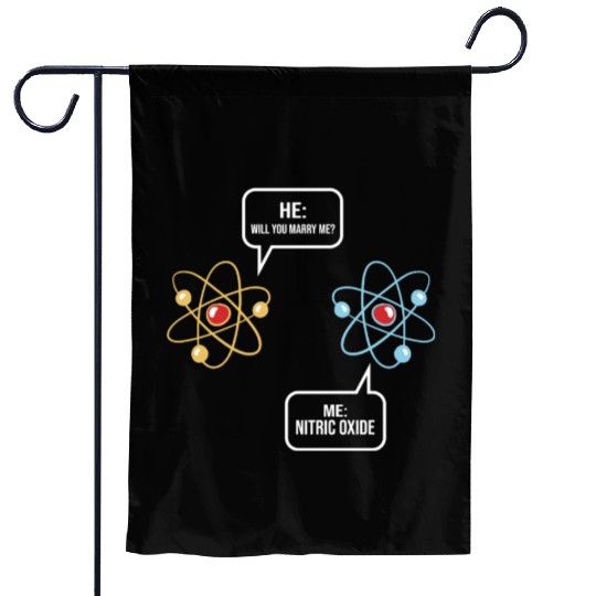 Chemist funny chemistry atoms molecules Garden Flags
