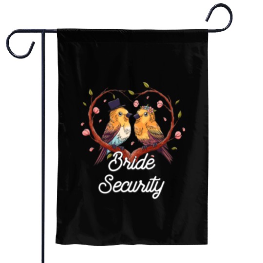 Bride Security Wedding Little Ring Bear Garden Flags