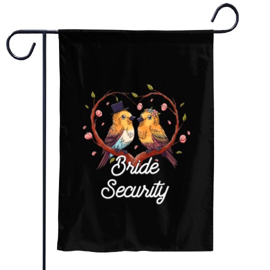 Bride Security Wedding Little Ring Bear Garden Flags