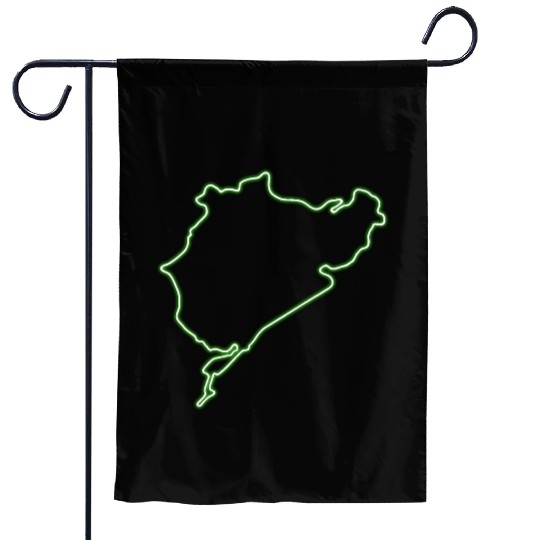 Green Hell Nordschleife Garden Flags