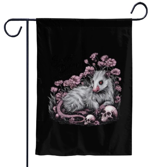 sweet dreams goth possum Street Cats Squad Garden Flags