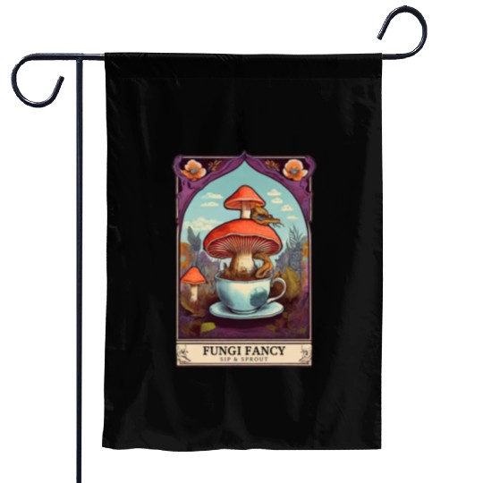 Fungi Fancy Tarot Garden Flags