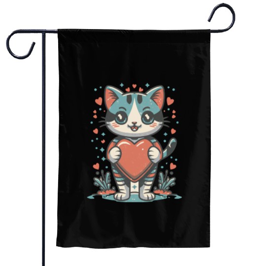cat mom Garden Flags