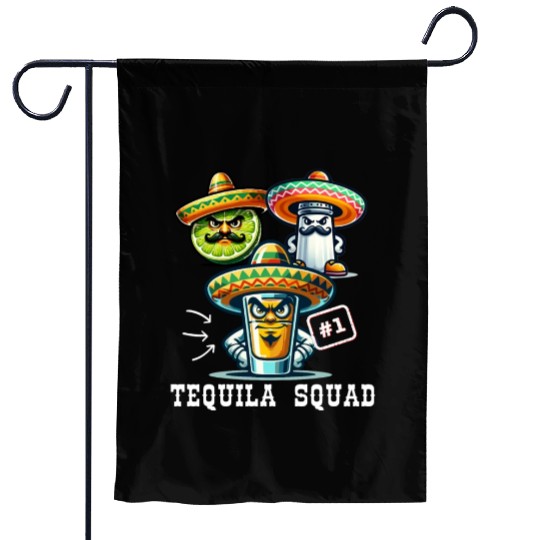 Cinco De Mayo Tequila Squad Drink Number One Garden Flags