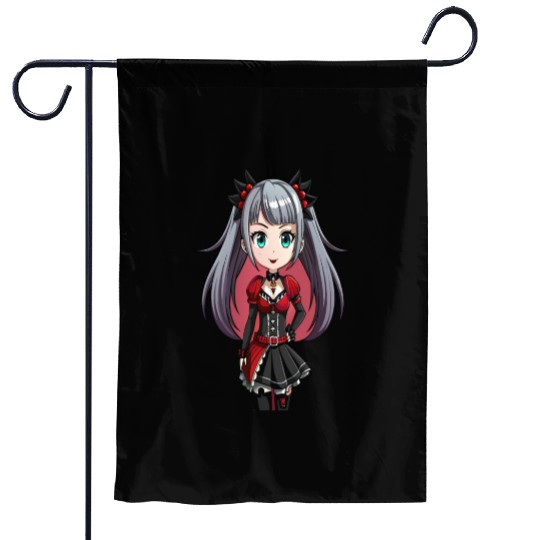 Gothic Serenity: The Enchanting Maiden Garden Flags