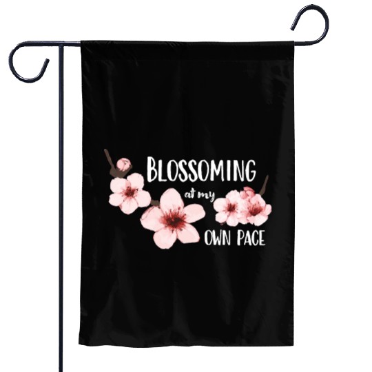 Spring floral Garden Flags Elegant Cherry Blossom Design