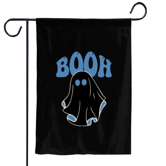 funny Halloween ghost Garden Flags design