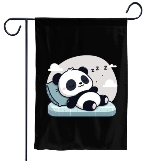 Sleeping baby panda Garden Flags