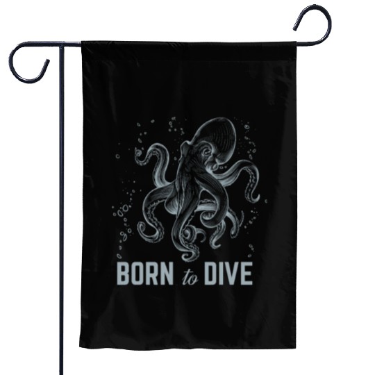 Octopus Ocean Animal Lover - Kraken - Cephalopod Garden Flags