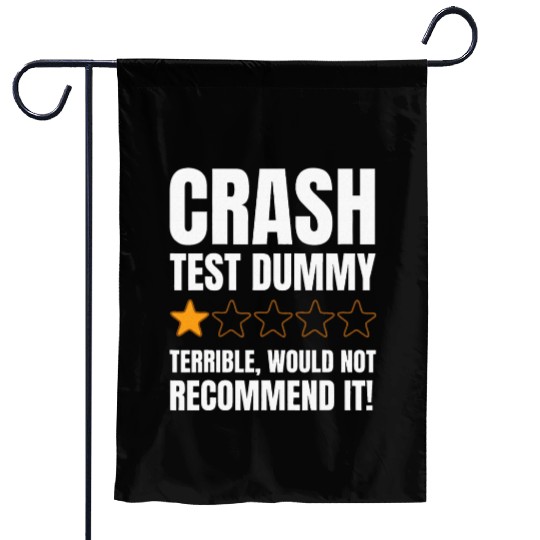 Broken Bone Injury Gifts Funny Crash Garden Flags