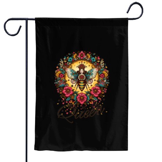 Queen Bee Jewelry Jewels Cute Beekeeping Beekeeper Garden Flags