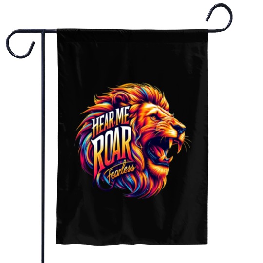 Hear Me Roar: Fearless Garden Flags