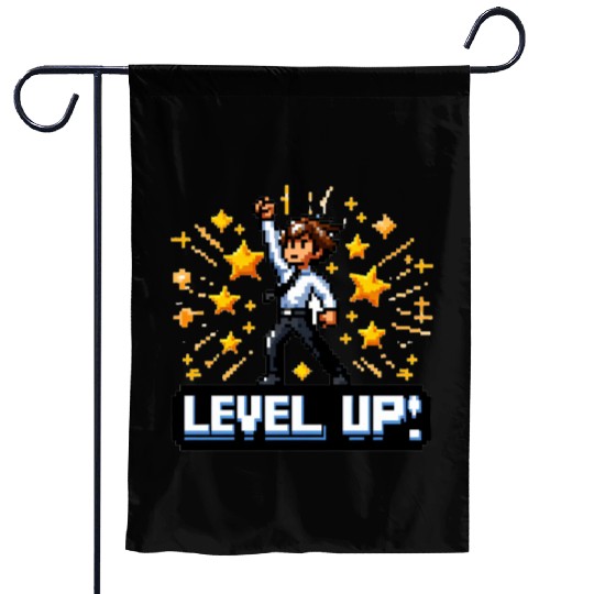 Game On: Triumphant Ascension - Level Up Garden Flags