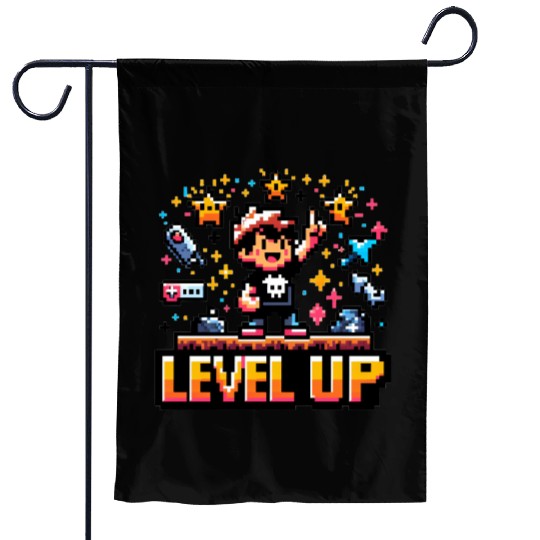 Victory Unlocked: Level Up Garden Flags