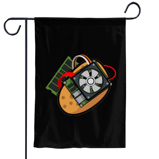 Potato Sticker Garden Flags