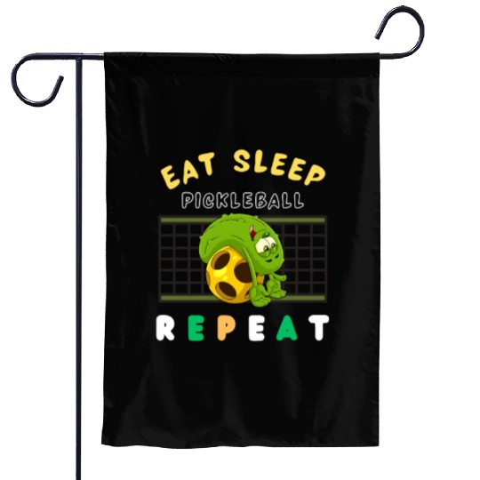 Funny Pickleball Design Garden Flags