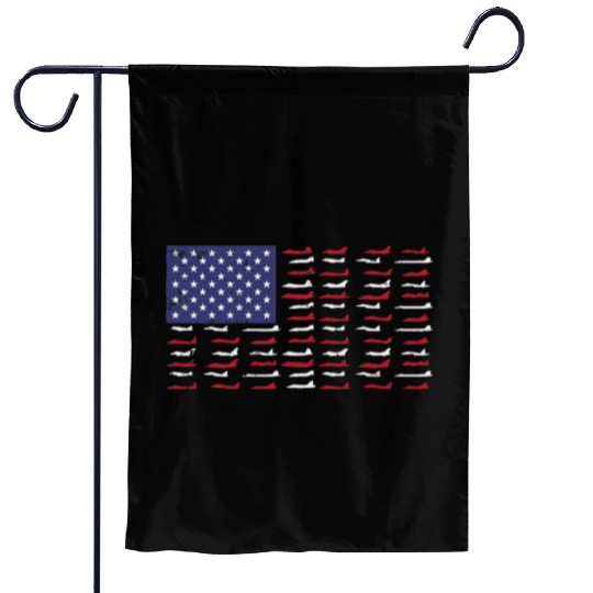 US Flag Airplanes Aircraft Mechanic 4th July Pilot Garden Flags