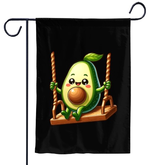 Avocado on a Swing Garden Flags