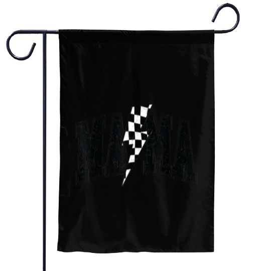 Checkered Mama Lightning Bolt Mothers Day Mother Garden Flags