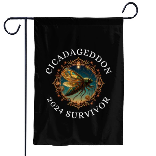 Cicadageddon Invasion Tour 2024 Funny Cicada Event Garden Flags