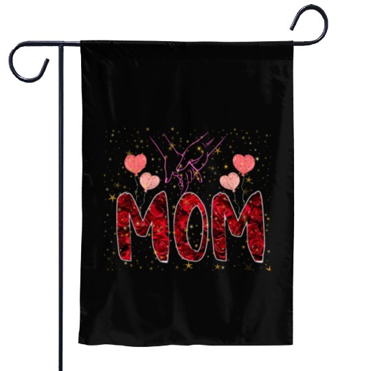 Floral Embrace for Mom Garden Flags