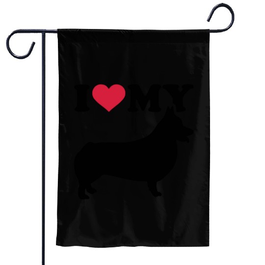 I love my Welsh Corgi Pembroke Garden Flags