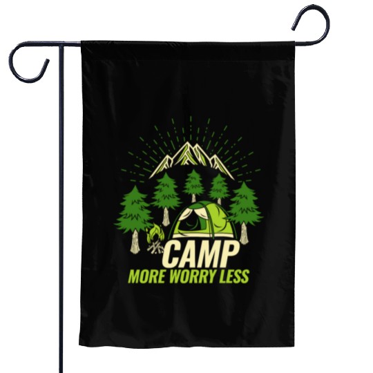 Camping Camp more Worry less Garden Flags