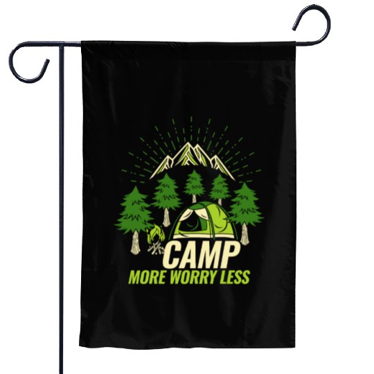 Camping Camp more Worry less Garden Flags