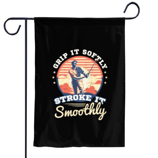 4th Of July Golf Grip Softly Stroke Smoothly Garden Flags
