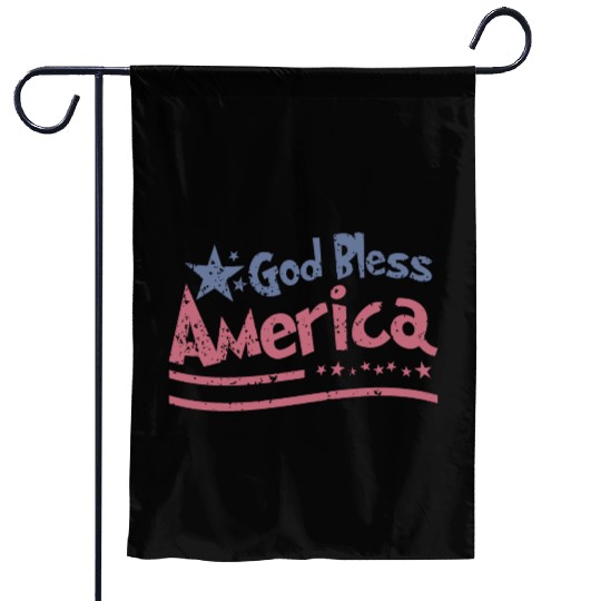 God Bless America Lovers Independence Garden Flags